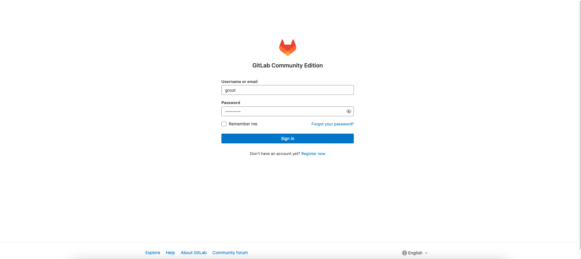 gitlab-login-page